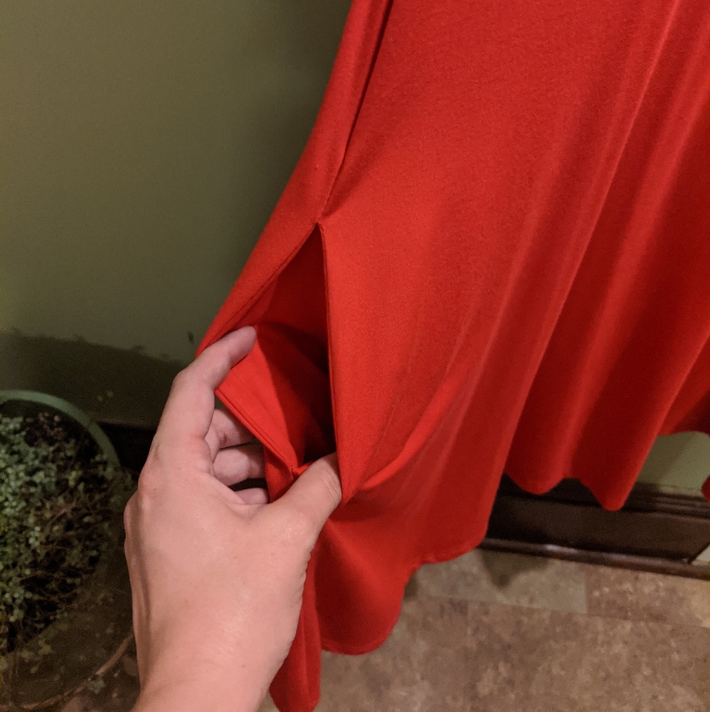Red Mini Dress - Picture 3 of 4
